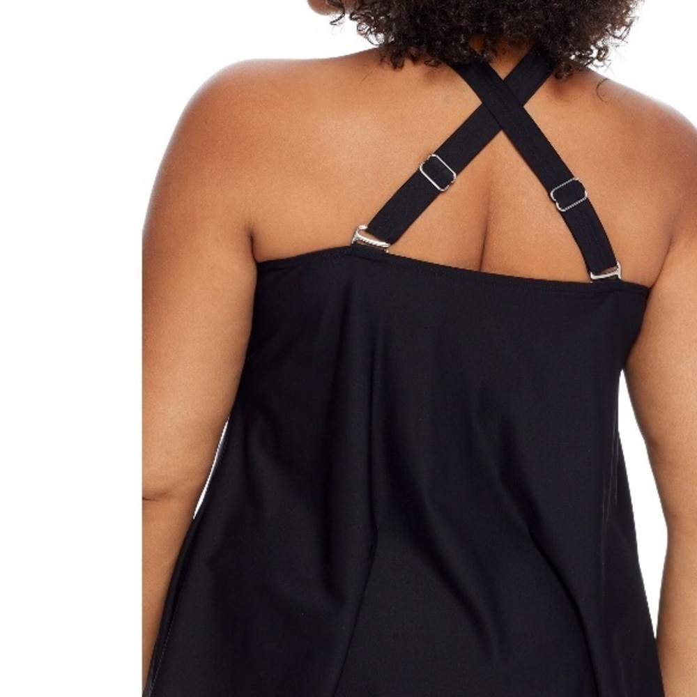Birdsong /Womens Plus Size /Eco Onyx /Keyhole Underwire Tankini Top / NWT/20JK - Picture 2 of 6